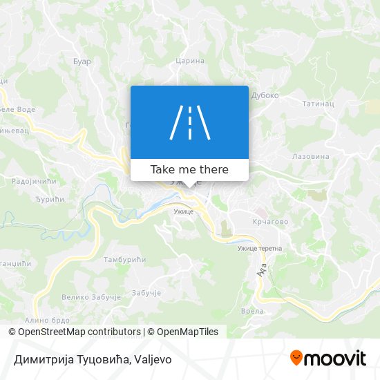 Димитрија Туцовића map