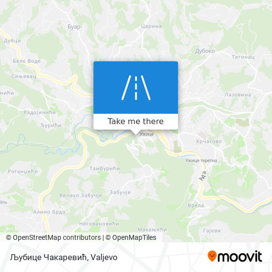 Љубице Чакаревић map