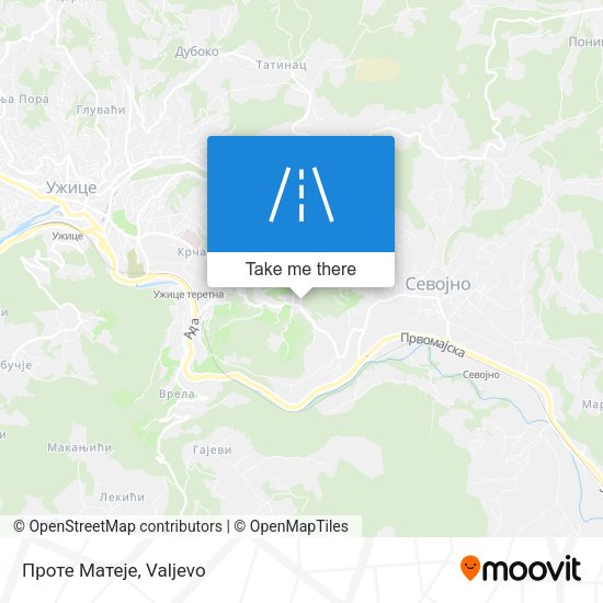 Проте Матеје map