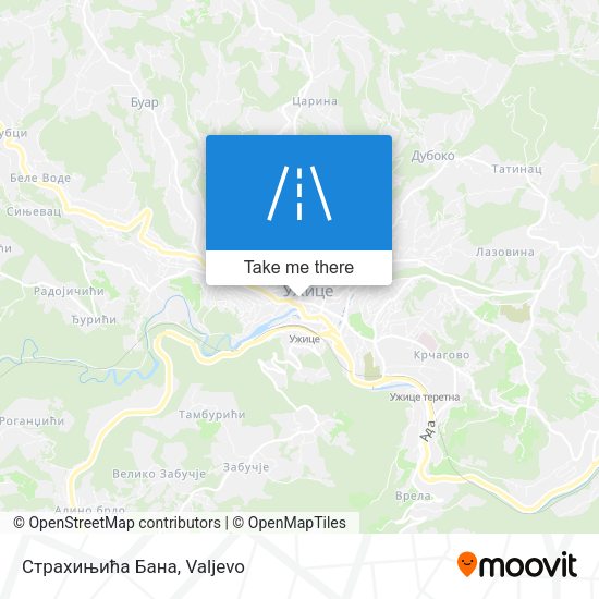 Страхињића Бана map