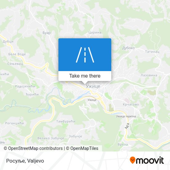 Росуље map