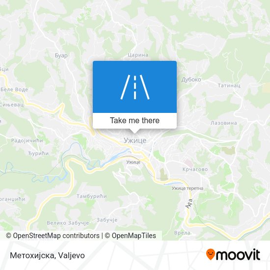 Метохијска map