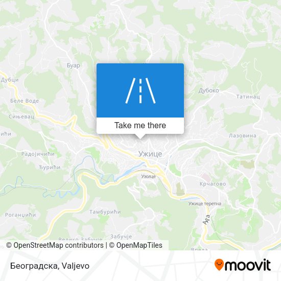 Београдска map