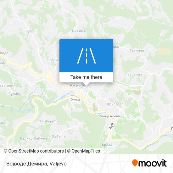 Војводе Демира map
