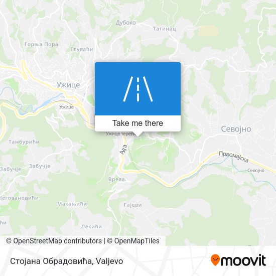 Стојана Обрадовића map