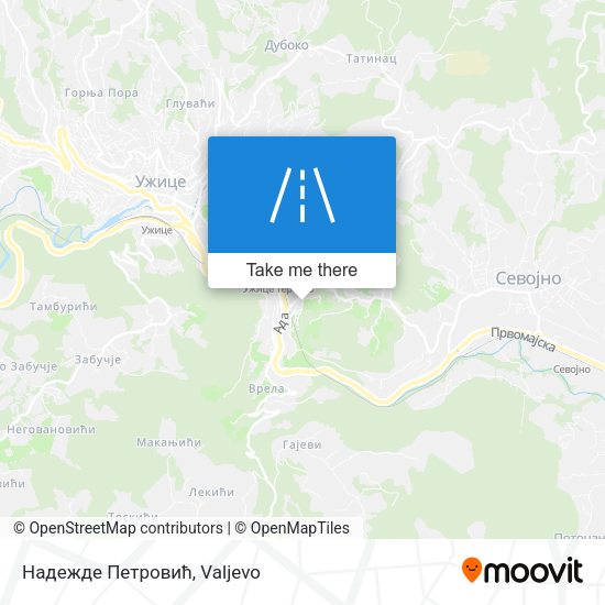 Надежде Петровић map