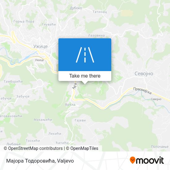 Мајора Тодоровића map
