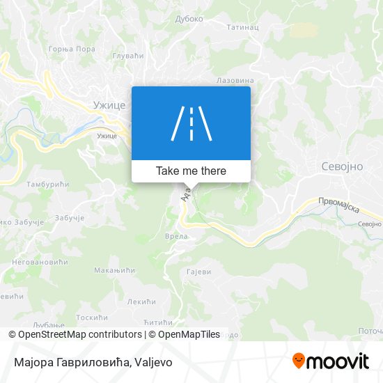 Мајора Гавриловића map