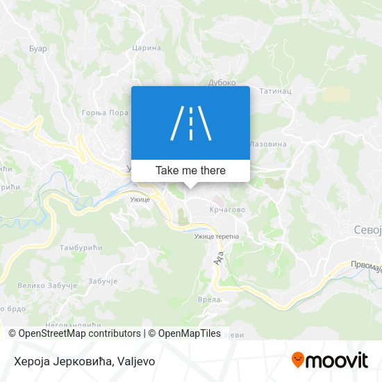 Хероја Јерковића map