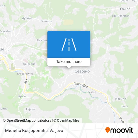 Милића Косјеровића map