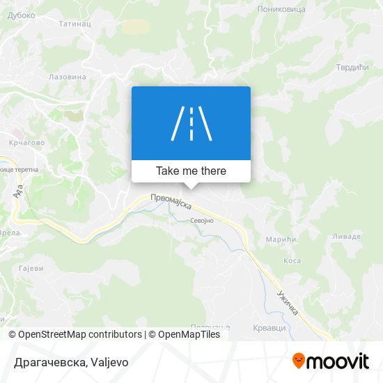 Драгачевска map