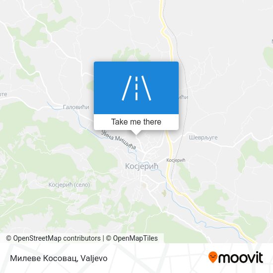 Милеве Косовац map