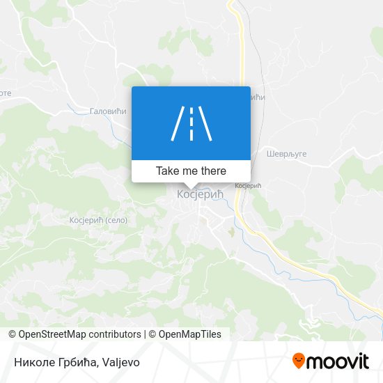 Николе Грбића map
