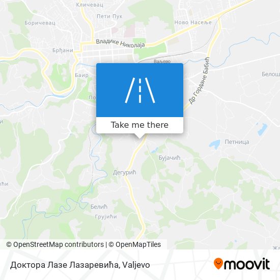 Доктора Лазе Лазаревића map