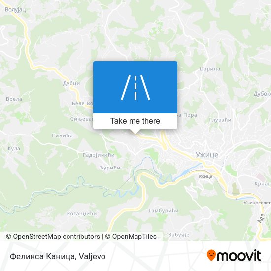 Феликса Каница map