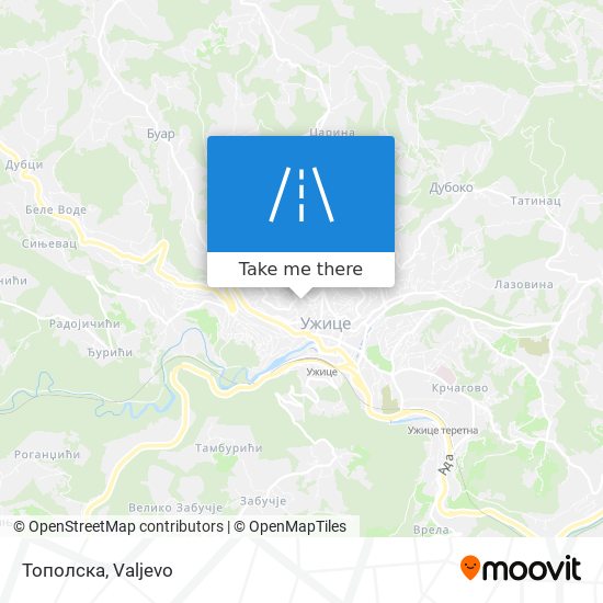 Тополска map