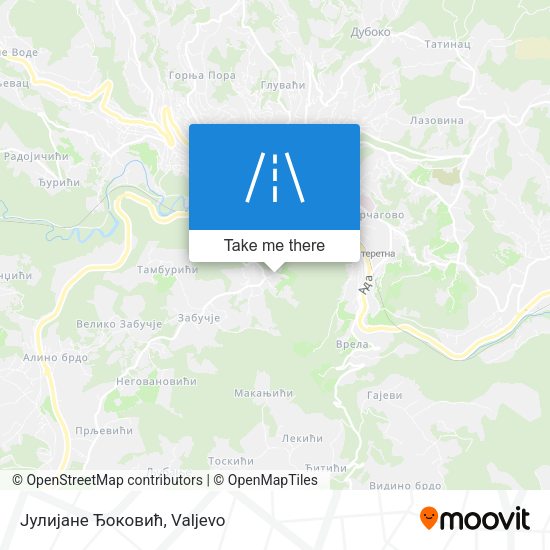 Јулијане Ђоковић map