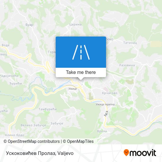 Ускоковићев Пролаз map