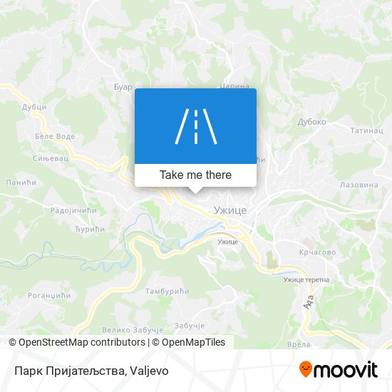 Парк Пријатељства map