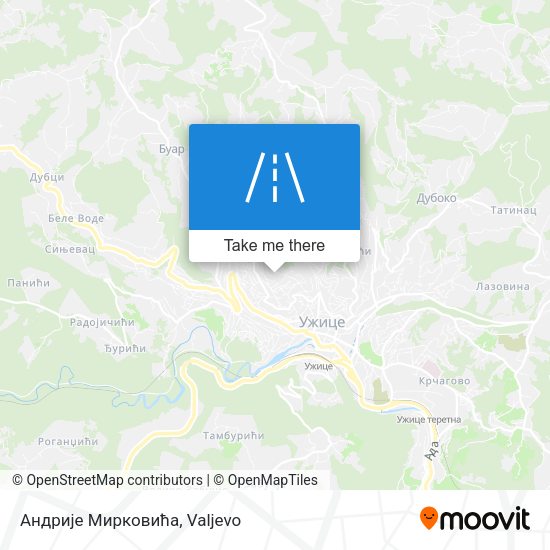 Андрије Мирковића map