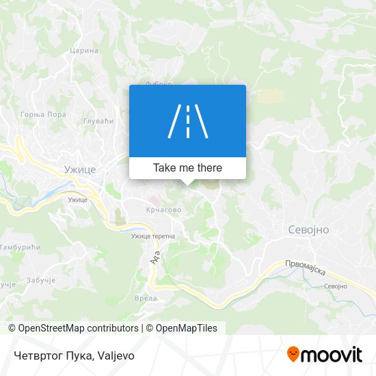 Четвртог Пука map