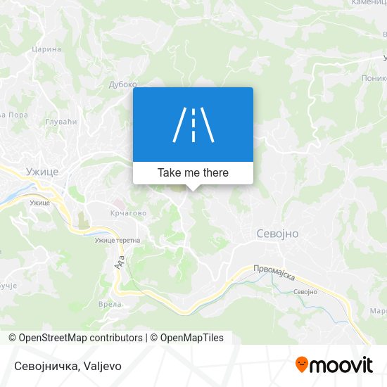 Севојничка map