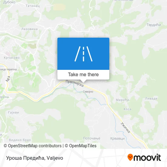 Уроша Предића map