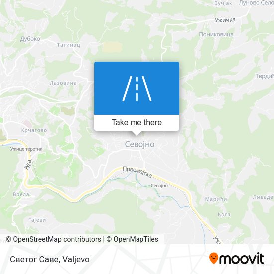 Светог Саве map