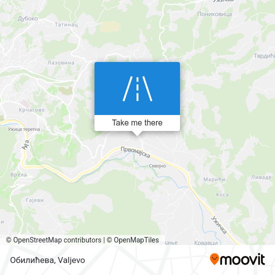 Обилићева map