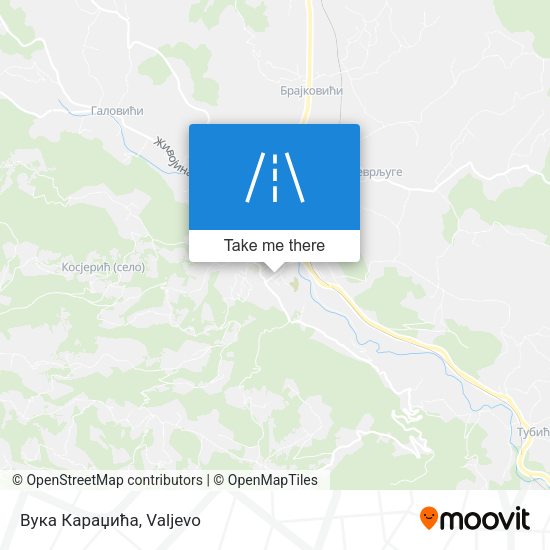 Вука Караџића map