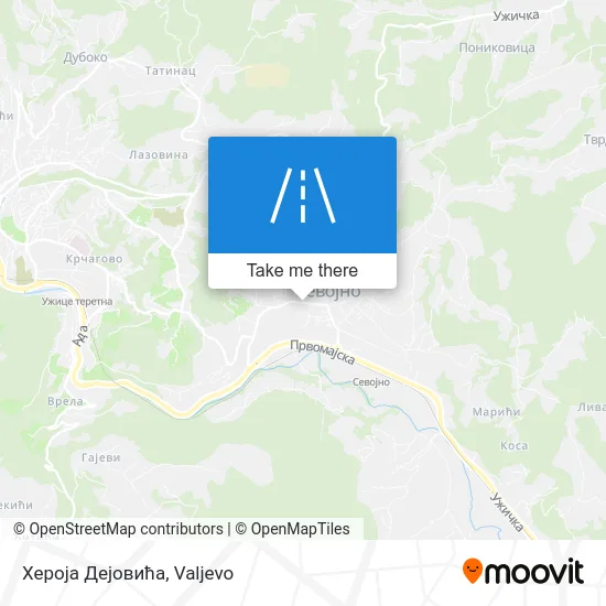 Хероја Дејовића map