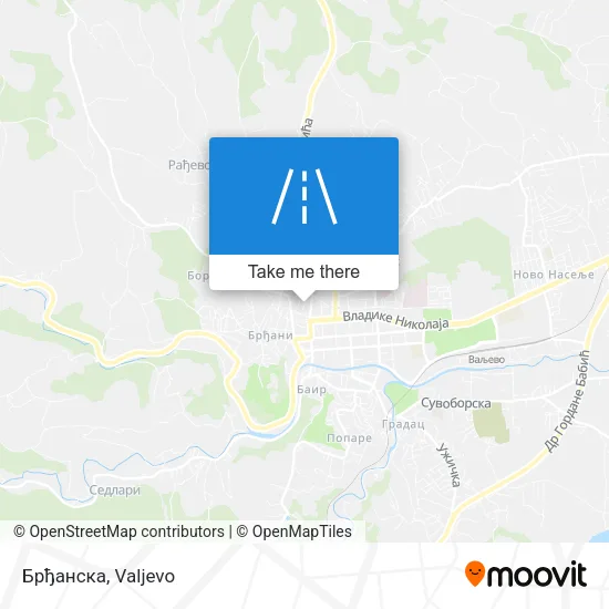Брђанска map