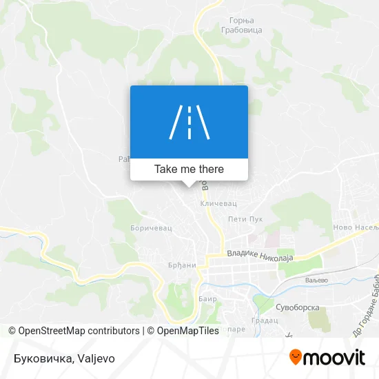Буковичка map