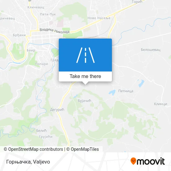 Горњачка map