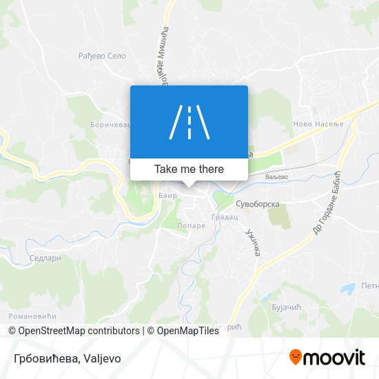 Грбовићева map