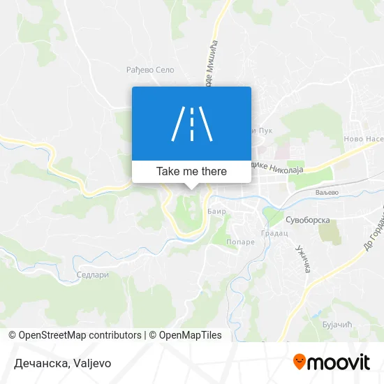 Дечанска map