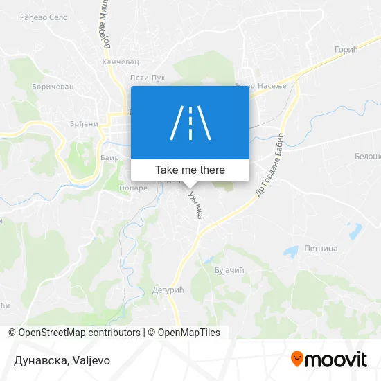 Дунавска map