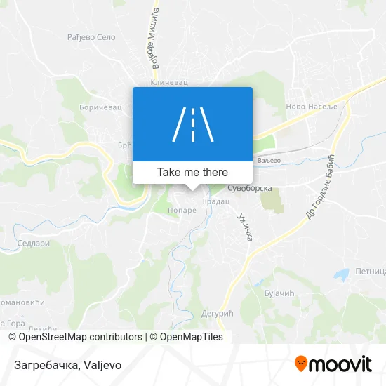 Загребачка map