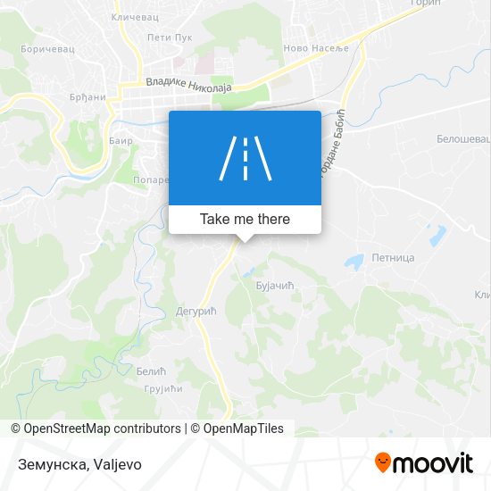 Земунска map