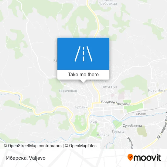 Ибарска map