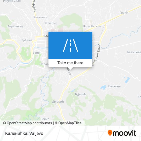 Каленићка map