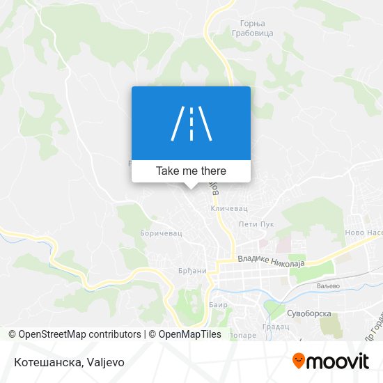 Котешанска map