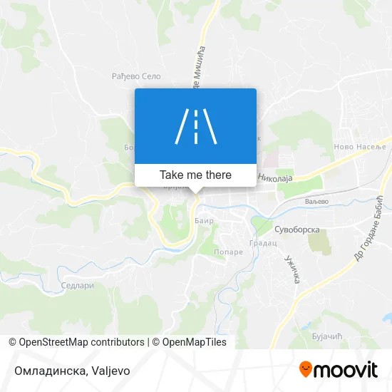 Омладинска map