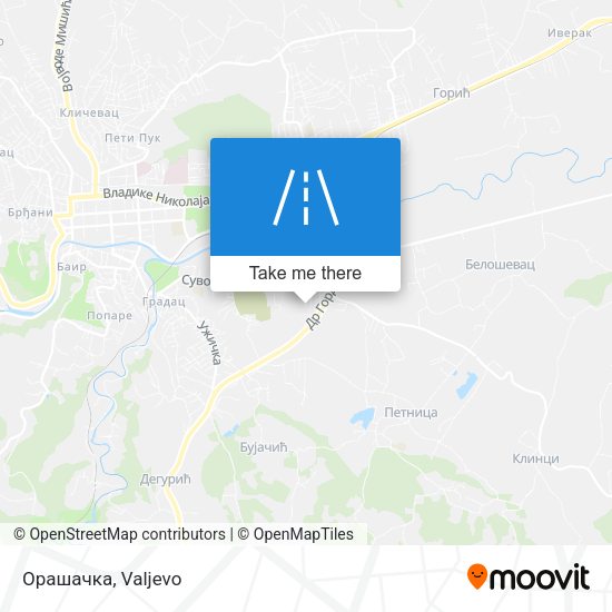 Орашачка map