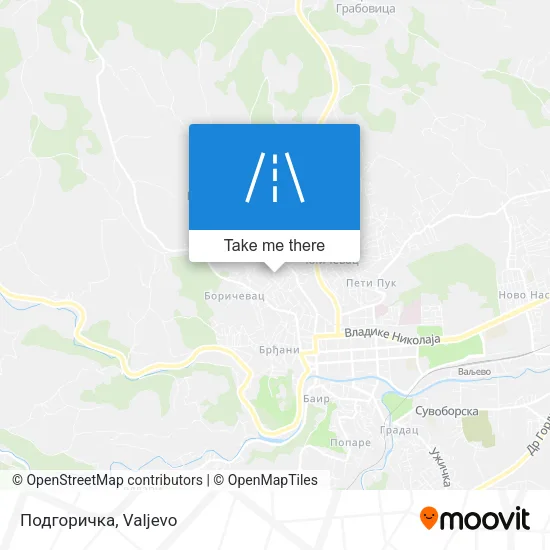 Подгоричка map