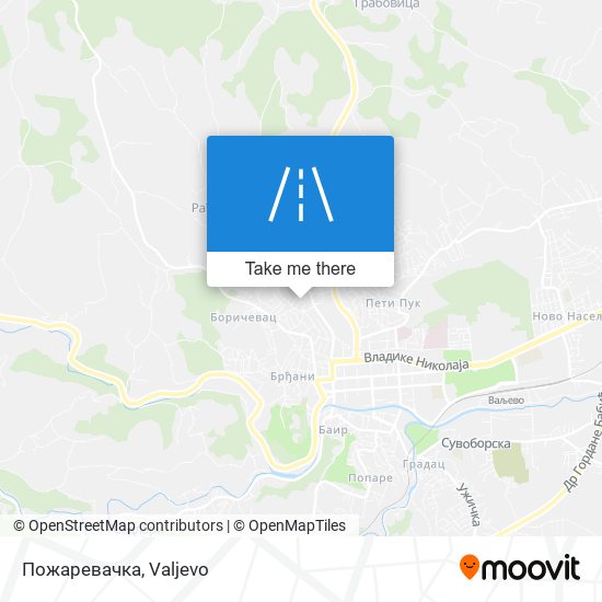 Пожаревачка map