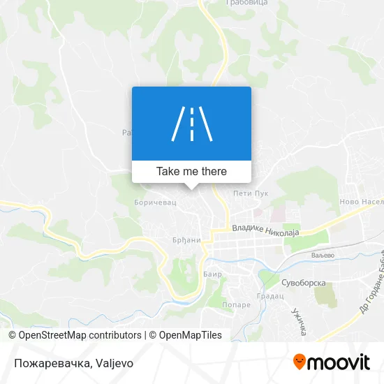 Пожаревачка map