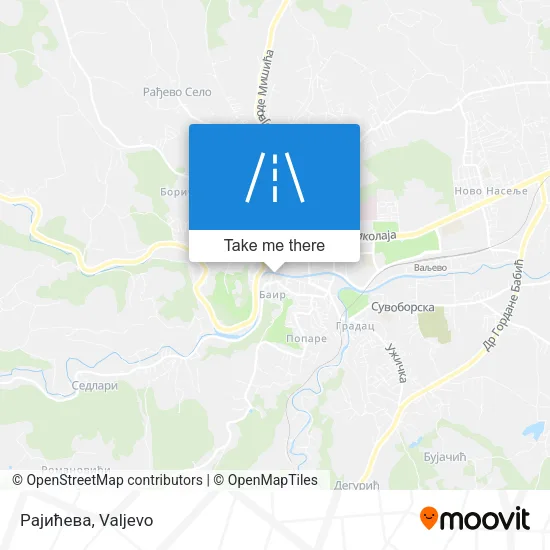 Рајићева map