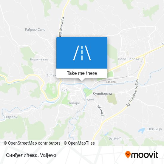 Синђелићева map