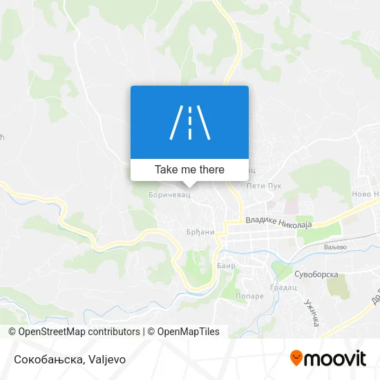 Сокобањска map